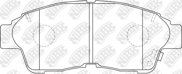 NIBK PN1322 - Тормозные колодки 