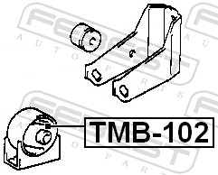 FEBEST TMB-102 - Подушка двигателя