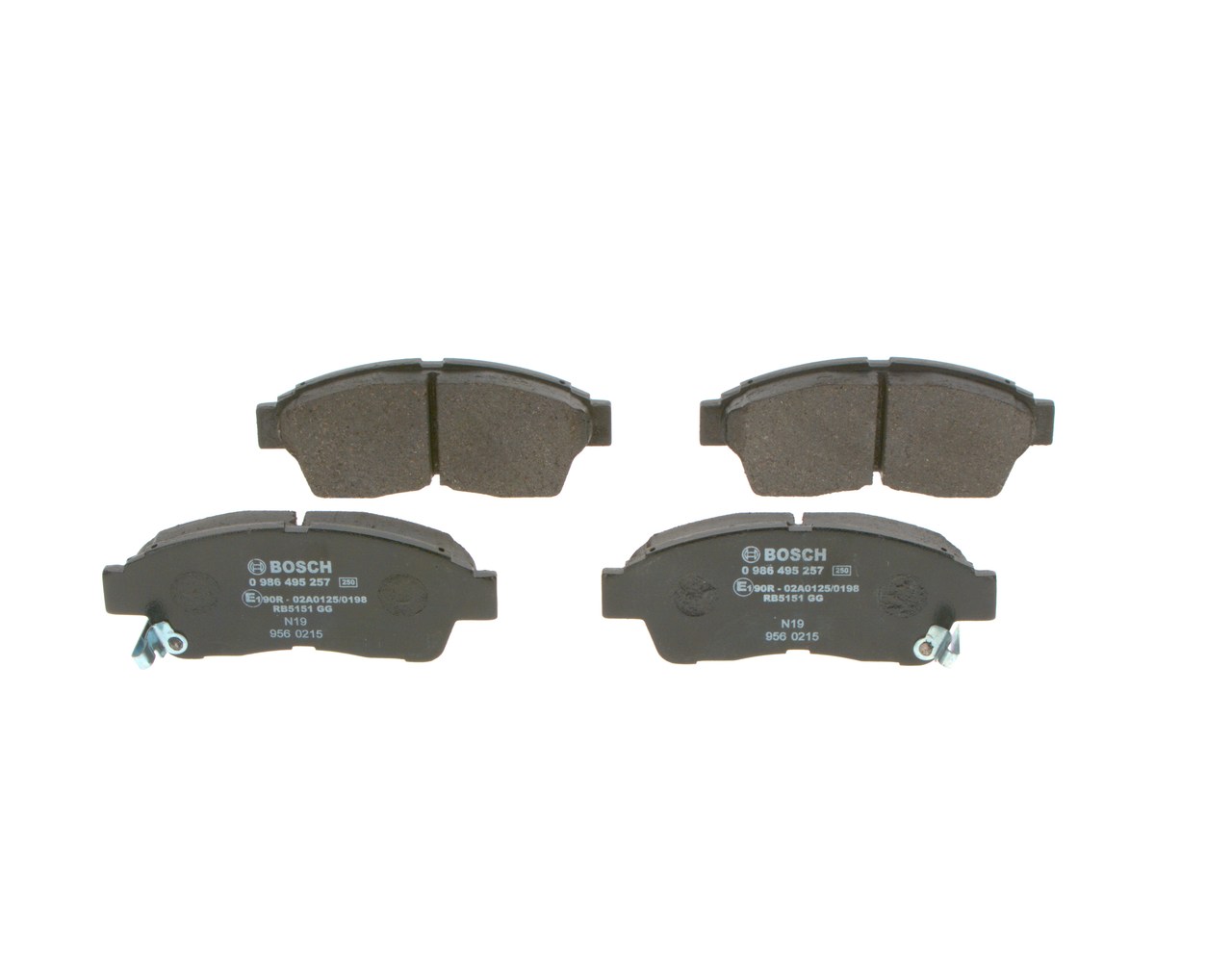 BOSCH 0 986 495 257 - Тормозные колодки 