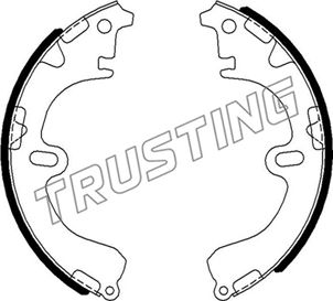 TRUSTING 115.290 - Барабанные колодки