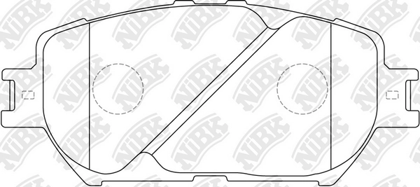 NIBK PN1479 - Тормозные колодки 