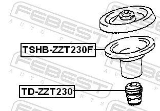 FEBEST TSHB-ZZT230F - Пыльник амортизатора