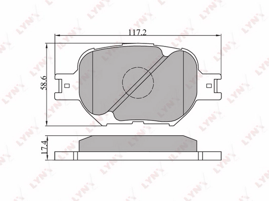 LYNXAUTO BD-7507 - Тормозные колодки 