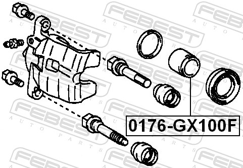 FEBEST 0176-GX100F - Поршень суппорта