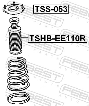 FEBEST TSHB-EE110R - Пыльник амортизатора