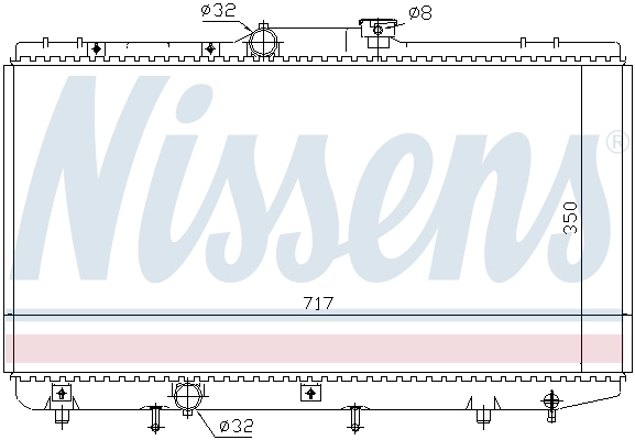 NISSENS 648321 - Радиатор охлаждения