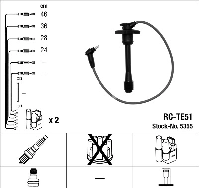 NGK 5355 - Высоковольтные провода