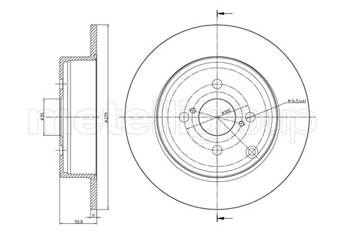 TRUSTING DF868 - Тормозные диски