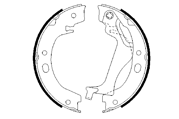 BOSCH 0 986 487 713 - Барабанные колодки