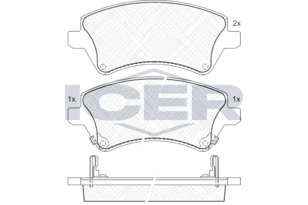 ICER 181513 - Тормозные колодки 