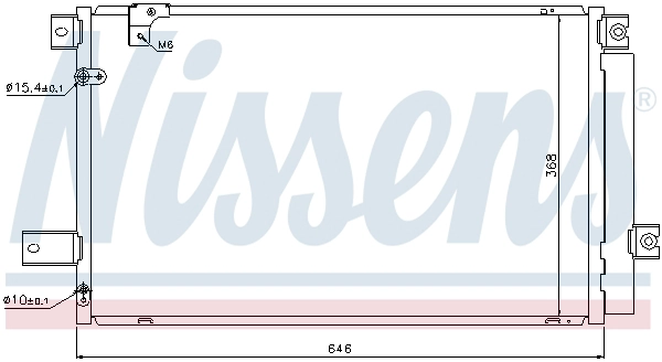 NISSENS 940170 - Радиатор кондиционера