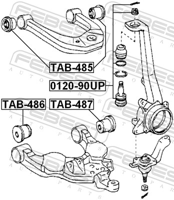 FEBEST TAB-485 - Сайлентблок