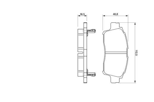 BOSCH 0 986 424 535 - Тормозные колодки 