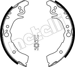 METELLI 53-0436 - Барабанные колодки