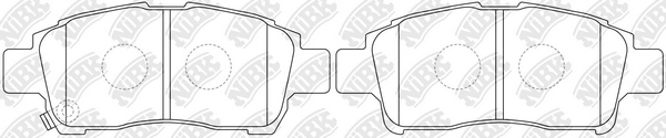NIBK PN1471 - Тормозные колодки 