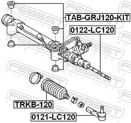 FEBEST TRKB-120 - Пыльник рулевой рейки