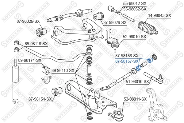 STELLOX 87-98157-SX - Сайлентблок