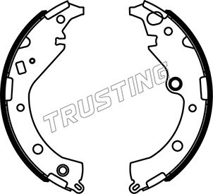 TRUSTING 115.339 - Барабанные колодки