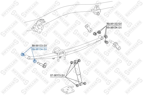 STELLOX 89-98134-SX - Втулка амортизатора
