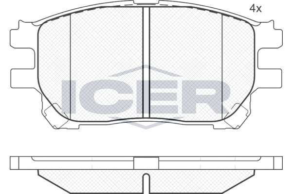 ICER 181671 - Тормозные колодки 