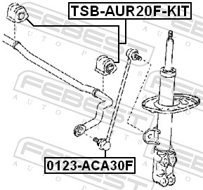 FEBEST TSB-AUR20F-KIT - Втулка стабилизатора