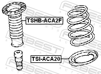 FEBEST TSI-ACA20 - Тарелка пружины