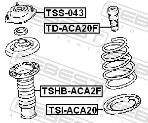 FEBEST TD-ACA20F - Отбойник амортизатора