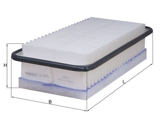 KNECHT LX 3187 - Воздушный фильтр