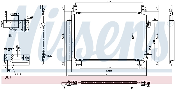 NISSENS 940085 - Радиатор кондиционера