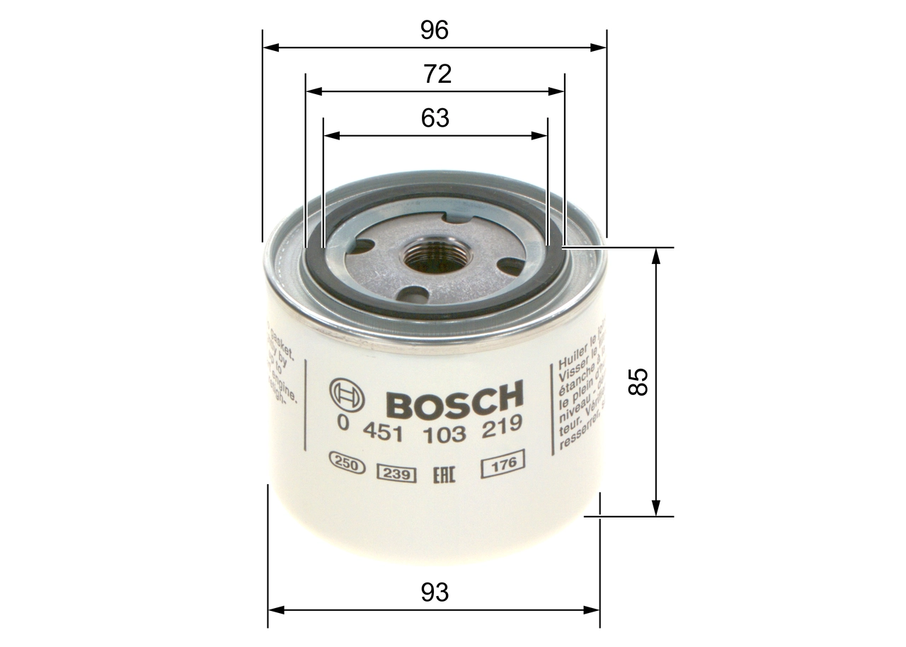BOSCH 0 451 103 219 - Масляный фильтр