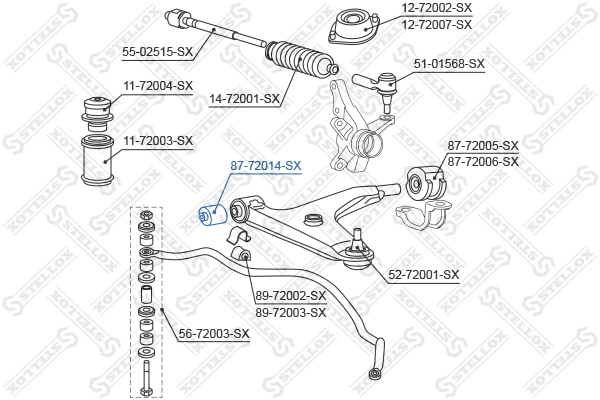 STELLOX 87-72014-SX - Сайлентблок