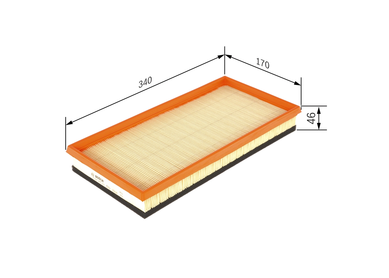 BOSCH F 026 400 112 - Воздушный фильтр