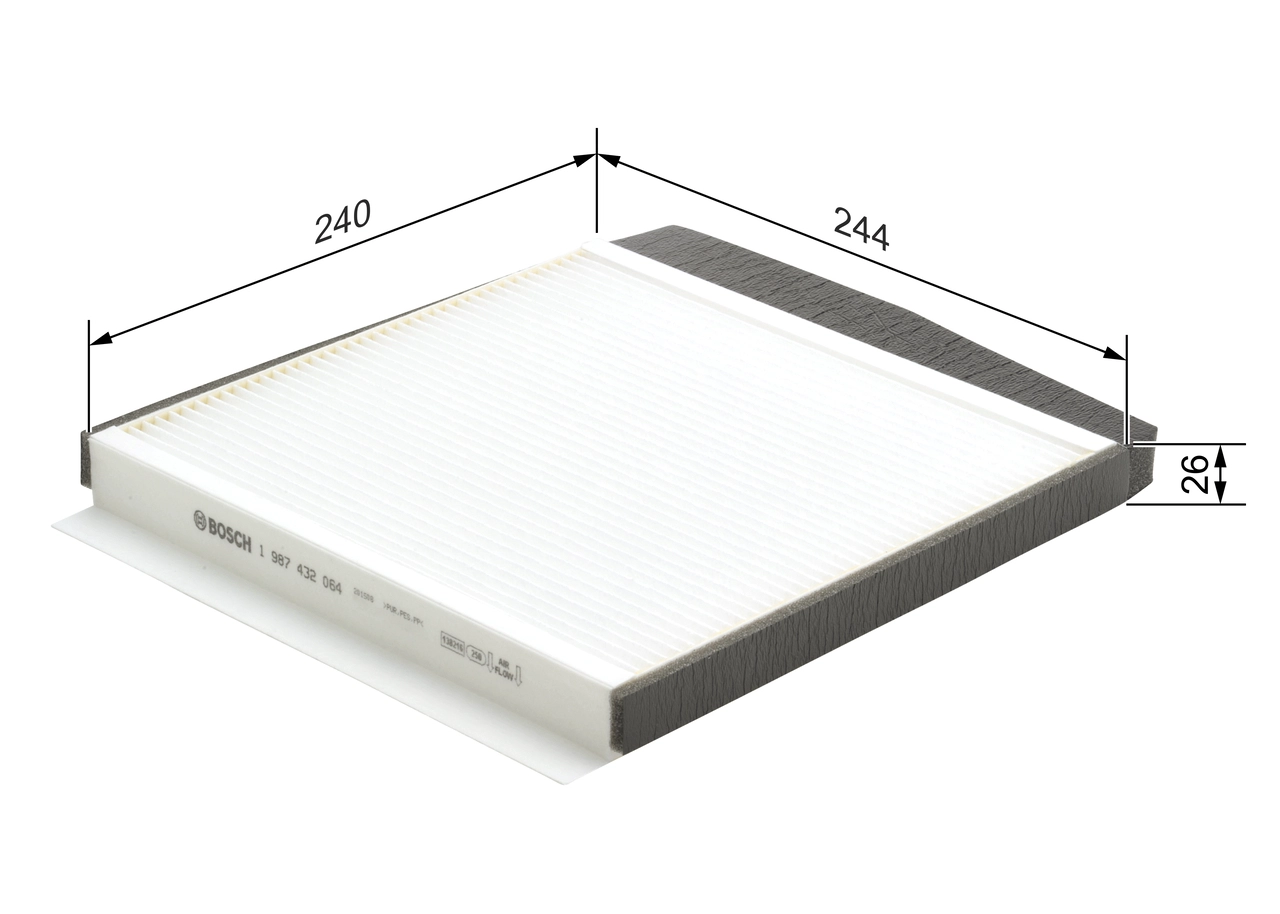 BOSCH 1 987 432 064 - Салонный фильтр