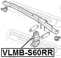 FEBEST VLMB-S60RR - Подушка двигателя