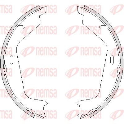 Колодки барабанные ручника