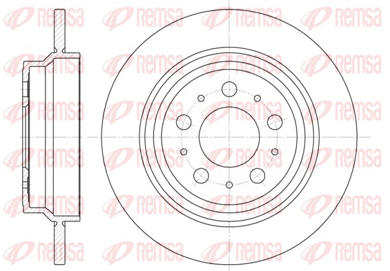 REMSA 6620.00 - Тормозные диски