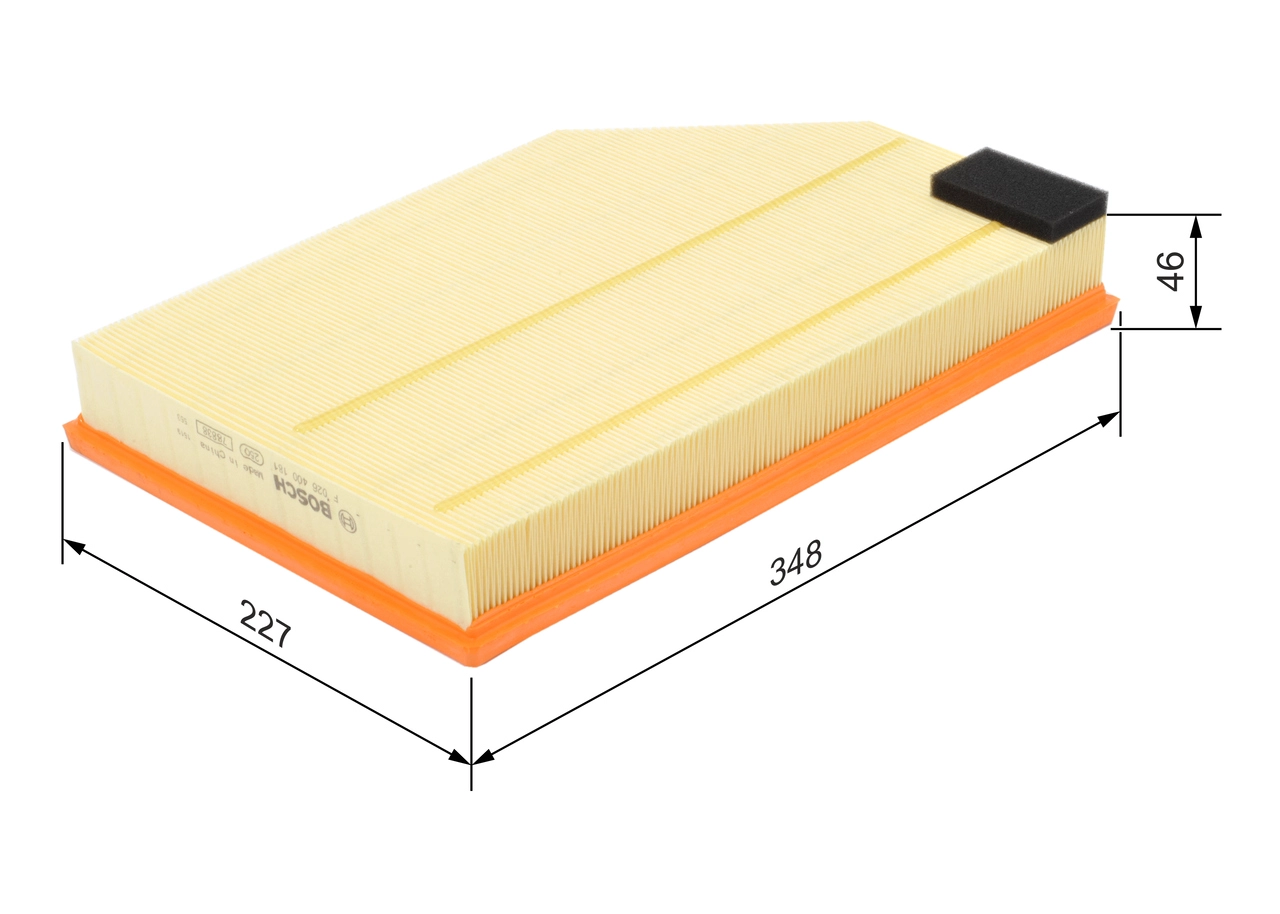 BOSCH F 026 400 181 - Воздушный фильтр