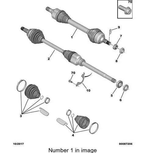 PSA 3272lw - 3272LW CITROEN/PEUGEOT ВАЛ ПРИВОДНОЙ
