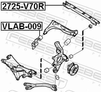 FEBEST VLAB-009 - Сайлентблок