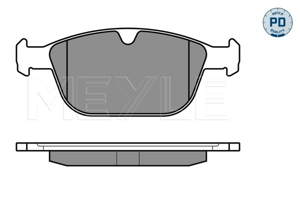 MEYLE 025 243 9920/PD - Комплект тормозных колодок, дисковый тормоз MEYLE-PD: Advanced performance and design.