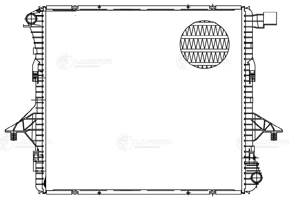 LUZAR LRc 182H - Радиатор охлаждения