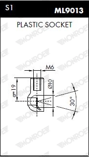 MONROE ML5742 - Газовая пружина, крышка багажник MONROE MaxLift