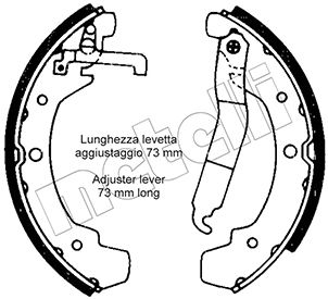METELLI 53-0466 - Барабанные колодки
