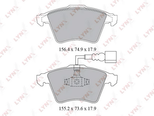 LYNXAUTO BD-8032 - Тормозные колодки 