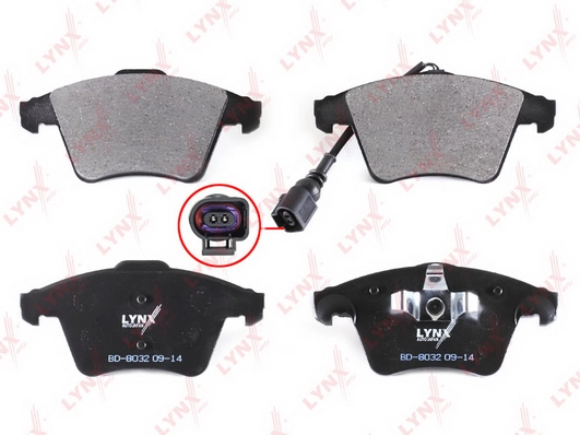 LYNXAUTO BD-8032 - Тормозные колодки 