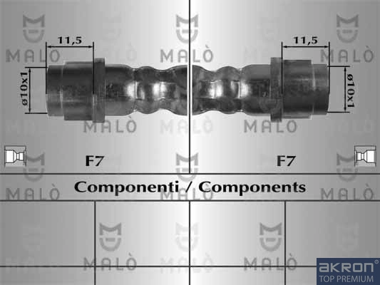 AKRON-MALÒ 80896 - Тормозные шланги