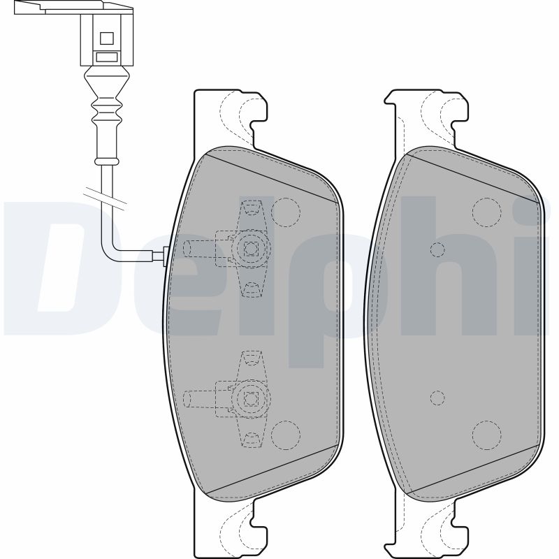 DELPHI LP2199 - Тормозные колодки 