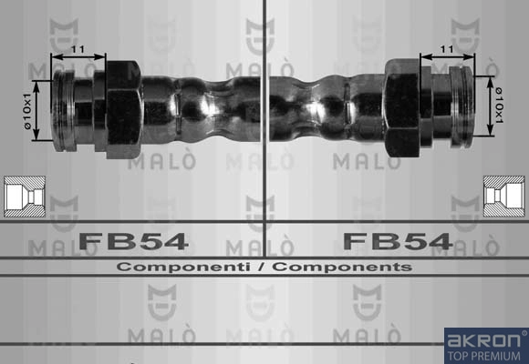 AKRON-MALÒ 8967 - Тормозные шланги