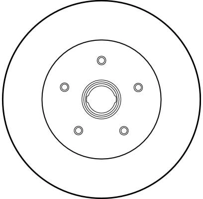 TRW DF1524S - Тормозные диски