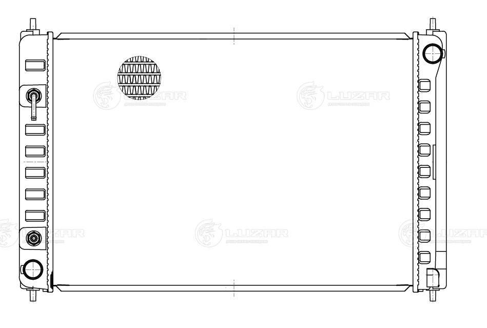 LUZAR LRc 141AV - Радиатор охлаждения
